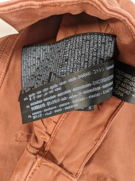 Zara Skinny Chino rozmiar 44 męskie brązowe