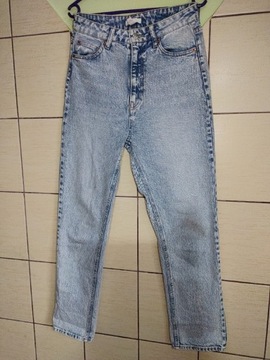 SPODNIE DAMSKIE JEANSY H&M ROZ. 38 NIEBIESKIE