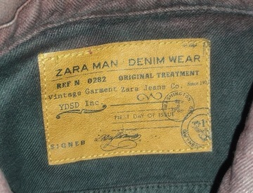 Kurtka jeansowa Zara Man r. S katana NEW woskowana