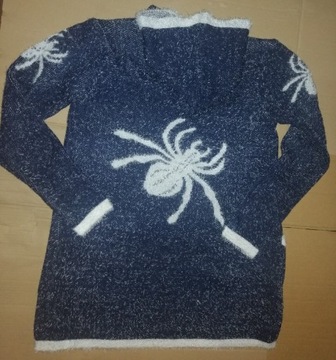 Sweter damski sweter rozpinany z kapturem rozm.M/L