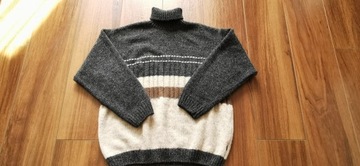 męski sweter golf Folstop XL 60% wełna   