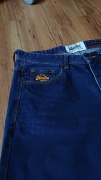 Superdry szorty jeansowe 34W męskie granatowe 