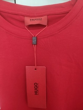 Czerwony longsleeve Hugo Boss