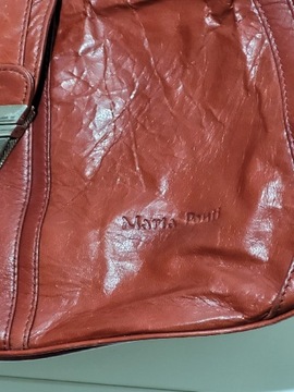 Marta Ponti torba skóra naturalna kolor wiśni 