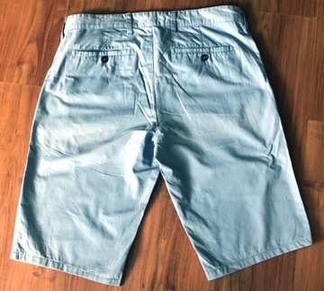 Spodnie męskie szorty chinosy jasnoniebies W34 30z