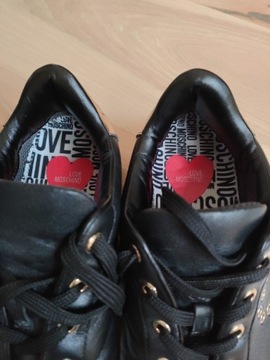 Love Moschino sneakersy 40 serce skóra trampki