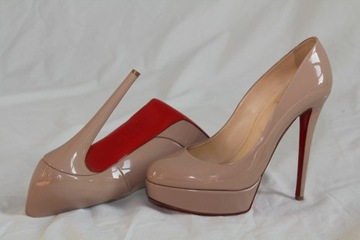 Louboutin Christian buty,Szpilki Nude, rozmiar 39