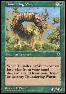 Thundering Wurm (1x) MTG