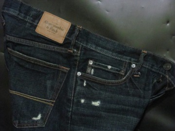 Abercrombie Fitch 31/32 jeansy slim straight