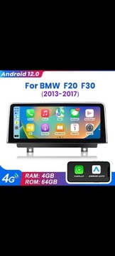 РАДИО 10" BMW F20/F30 ANDROID 4G 8CORE B2B3NBT4 