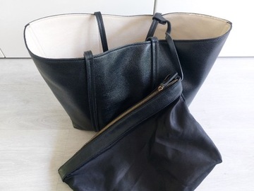 Duża czarna torba shopper Zara