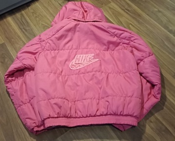 Kurtka pikowana różowa Nike oldschool rozm S 163cm