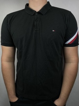 Koszulka Polo Tommy Hilfiger XL slim fit czarna