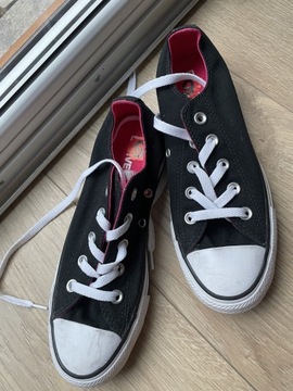 Trampki CONVERSE krótkie czarne Roz37 nowe okazja!