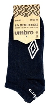 Skarpetki, rozm. 39-42, 3 szt., czarne, UMBRO