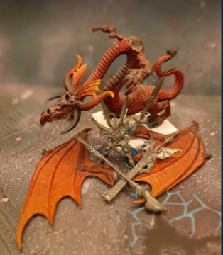 HE Prince Imrik on Dragon (metal) Warhammer