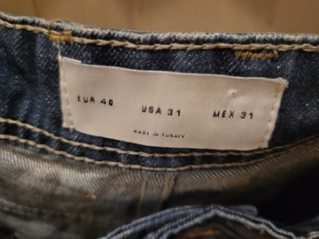 Spodnie jeans z dziurami ZARA rozm. 40