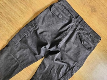 RESERVED Spodnie bojówki męskie czarne j.NOWE - 36