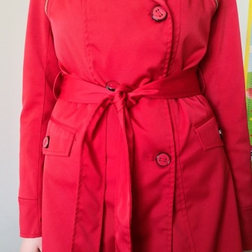 Czerwony płaszcz damski Loriana