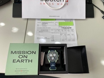 Zegarek omega x swatch mission Earth