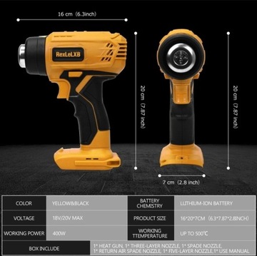 Opalarka akumulatorowa na baterie DeWalt makita