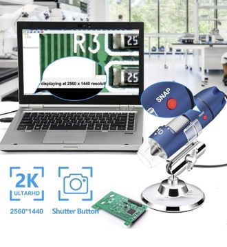 Mikroskop cyfrowy 2K komputera z systemem Android