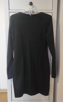 Czarna sukienka H&M r.S długi rękaw 