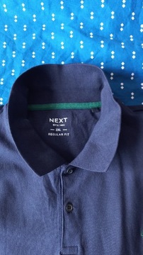 duża (2XL) nowa granatowa koszulka polo Next 