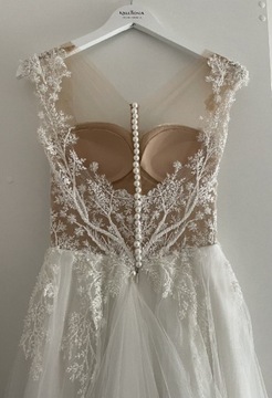 Piękna Suknia Ślubna Kaledonia by Eva Hudy + Welon GRATIS