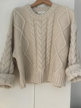 Sweter z warkoczowym splotem H&M rozm L/40