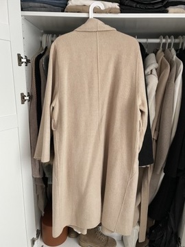 Welniany płaszcz Massimo Dutti L/40 klapy handmade