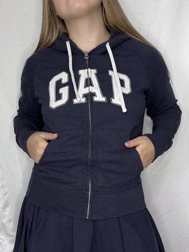 Granatowa bluza zapinana gap S