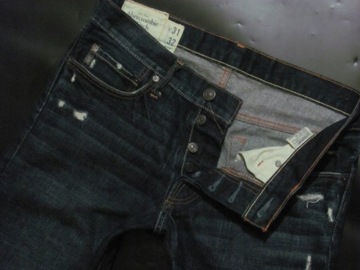 Abercrombie Fitch 31/32 jeansy slim straight
