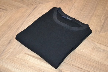 H&M _ czarna koszulka long z zamkami _ M