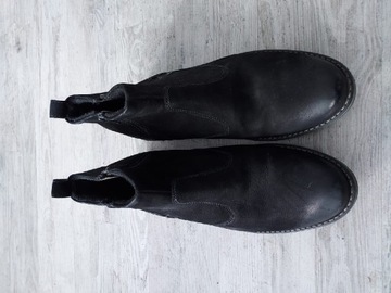 Męskie czarne buty Lasocki eleganckie rozmiar 45