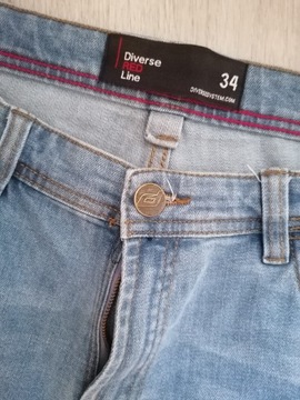 Krótkie spodenki męskie jeans Diverse rozmiar 34