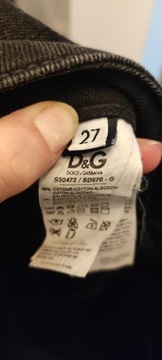 Spodnie jeansowe Dolce & Gabbana czarne rozm. M