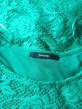 Zielona koronkowa sukienka George używana rozm 42