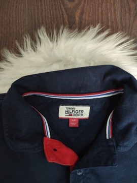 Granatowa bluzka polo Tommy Hilfiger Denim S