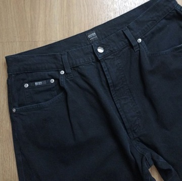 Hugo Boss stretch custer czarne jeansy 35/34 XL