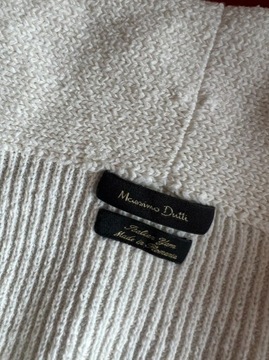 Massimo Dutti biały sweter XL