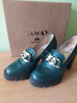 Nowe, skórzane buty Saway rozmiar 38