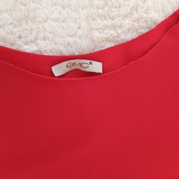 *sukienka tunika markowa bawełna 95% czerwona L/40