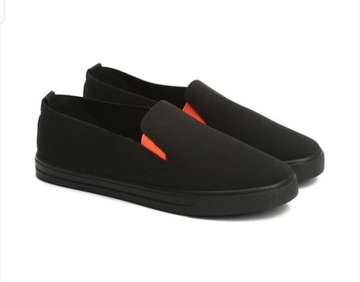 Czarne trampki Vices typu slip on