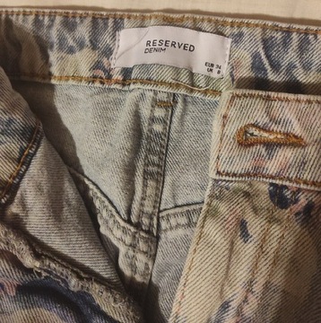 Szerokie jeansy wide leg Reserved S lub 164