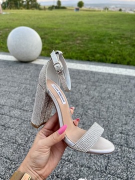 Sandały szpilki Steve Madden Crystal cyrkonie 36