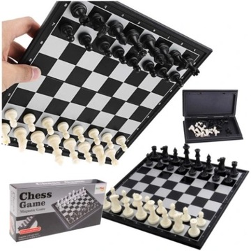 Nowe szachy magnetyczne mini 19,5x19 cm