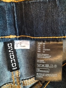 Spodnie Jeansowe H&M rozmiar 44 (pasuje bar. 38)