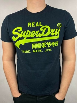 T-shirt SuperDry - Rozmiar XXL - Kolor Granatowy