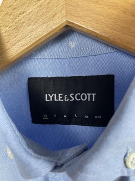 Gładka Koszula Lyle & Scott XS jasnobieska